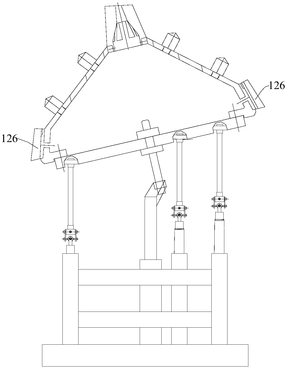 Unloading device, incinerator and sludge treatment method