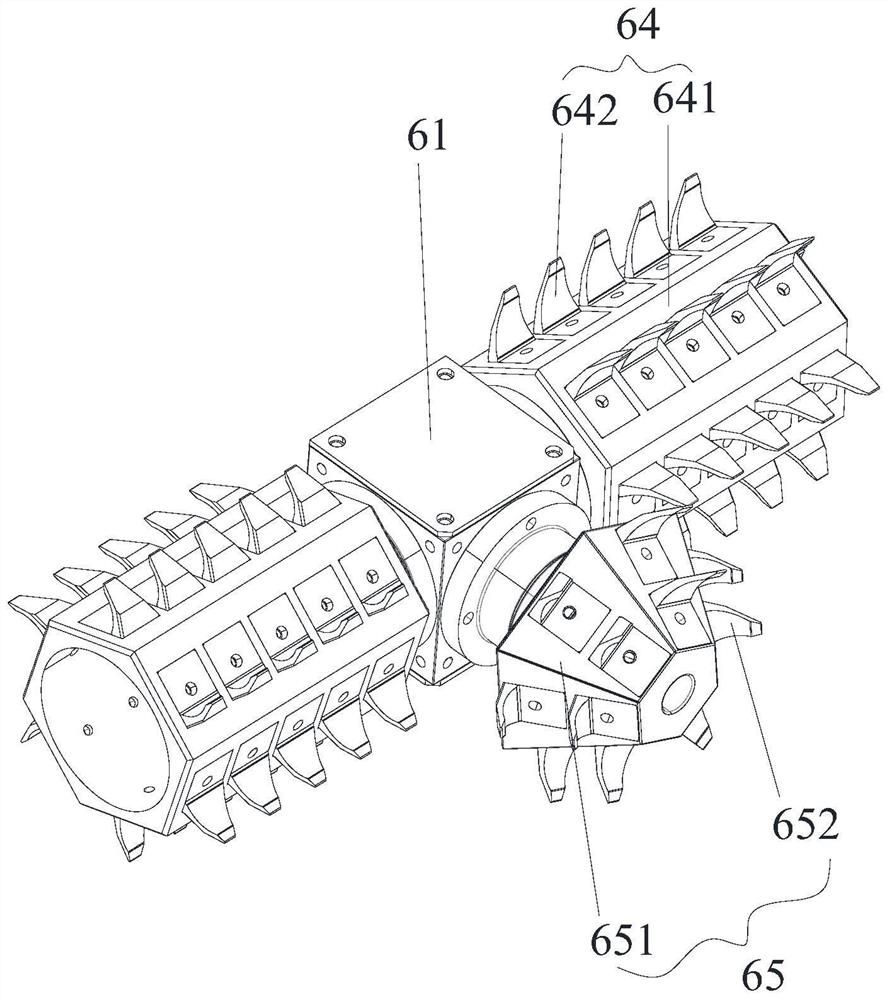 Wheel type dredging robot