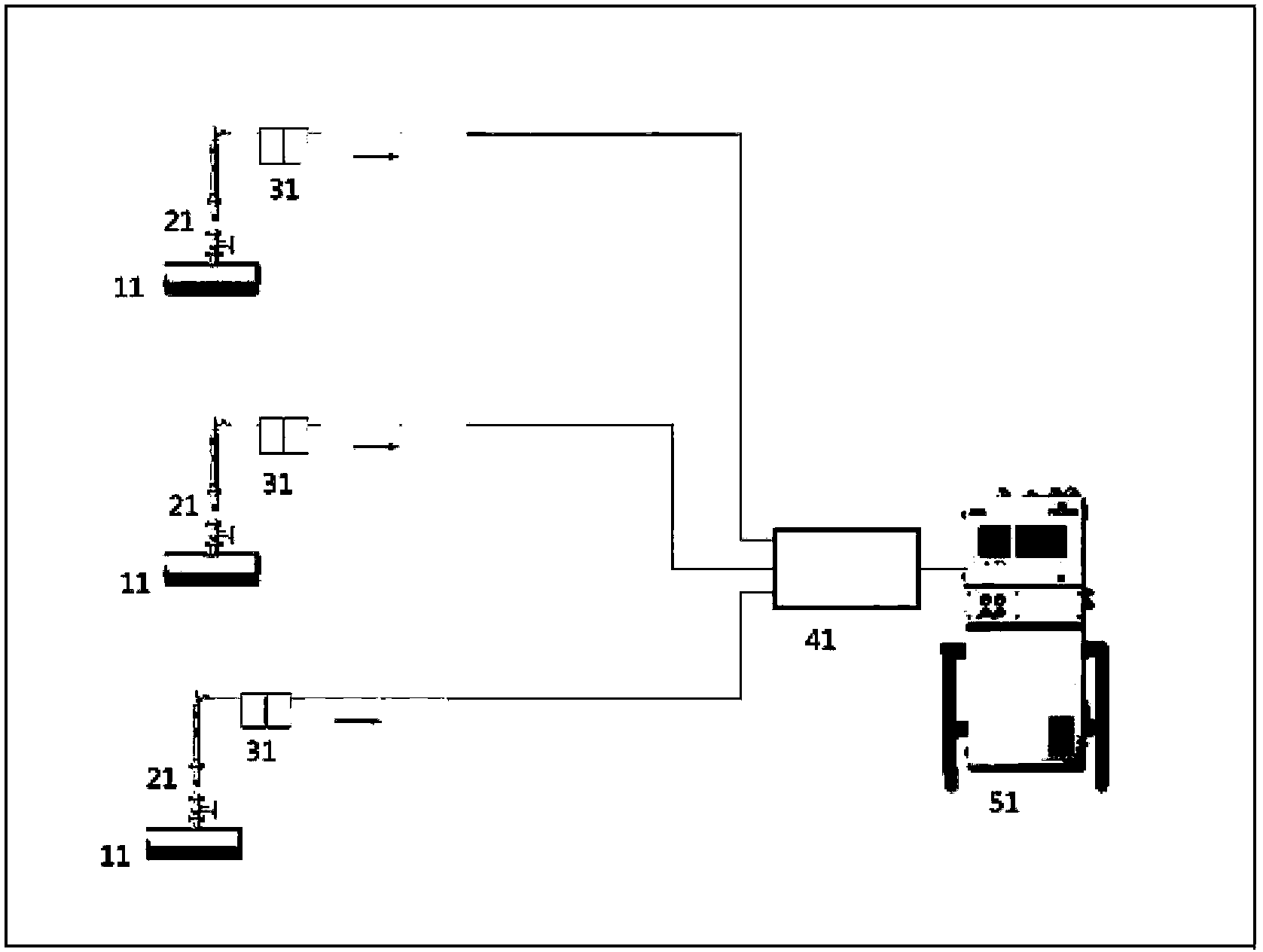 On-line pretreatment device for sample gas of ethylene cracking furnace and installing method thereof