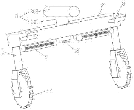 Agricultural traveling frame and agricultural machinery