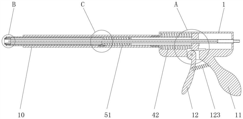 A one-time automatic hemorrhoid ligation device