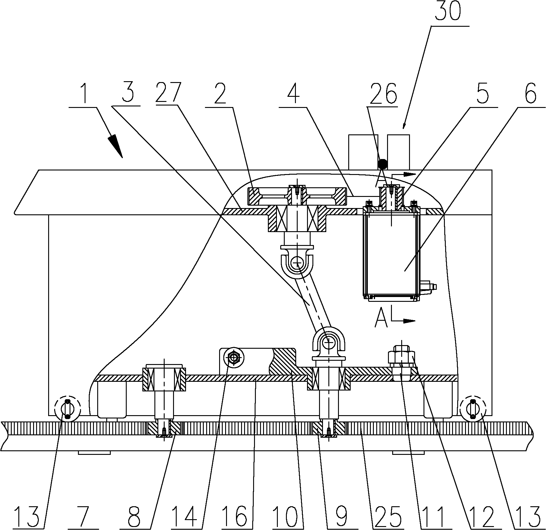 Moving mechanism of automatic steel bar bender