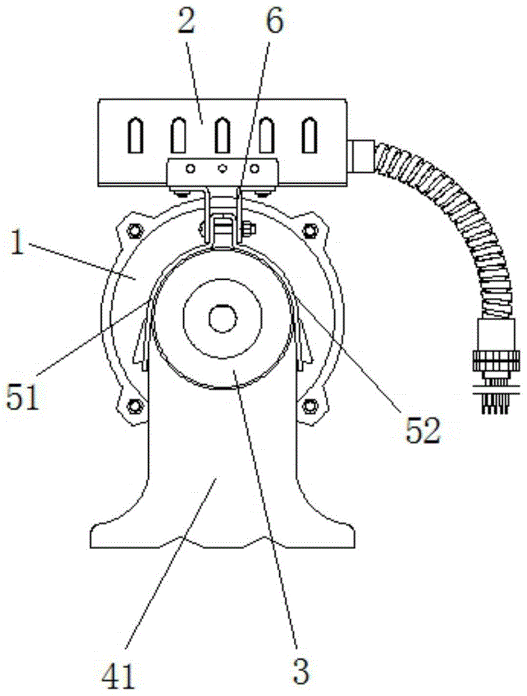 Brushless motor bracket structure with power control box