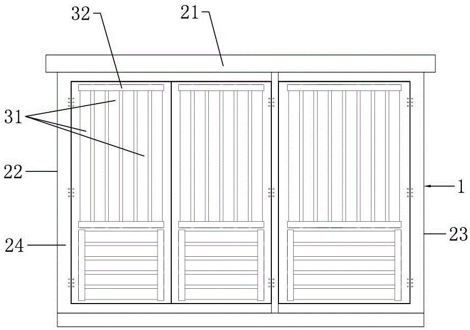 Landscape-type outdoor transformer station housing