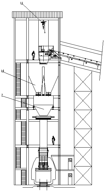 Wide-range continuous quantitative loading system used for bulk materials and capable of conducting automatic static weighing