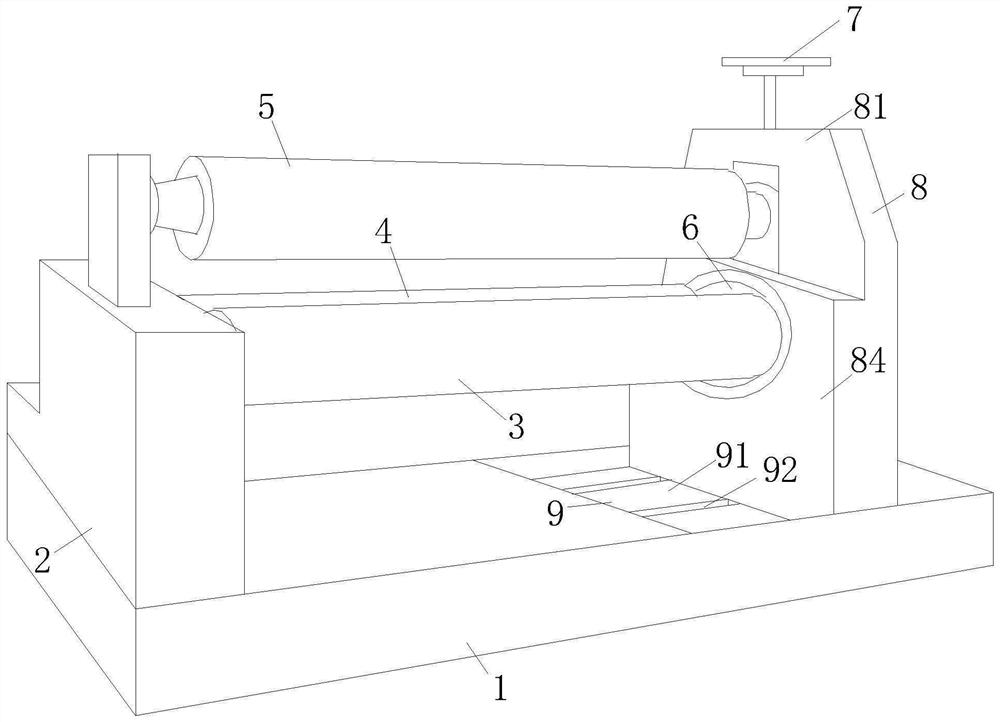 Three-roller differential variable-curvature numerical control rolling machine