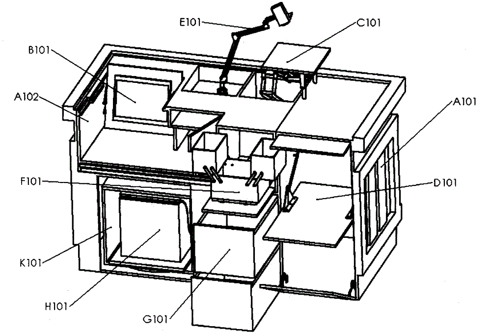 Multifunctional teacher desk