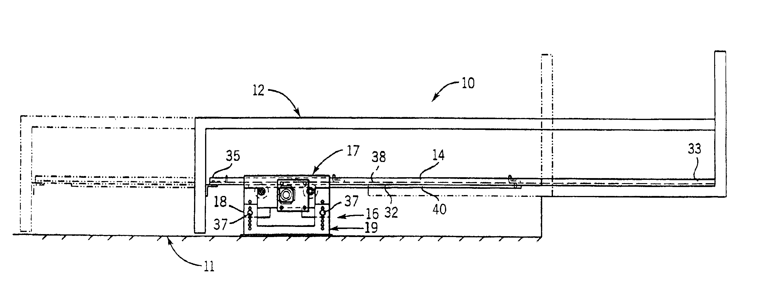 Variable height slide-out mechanism