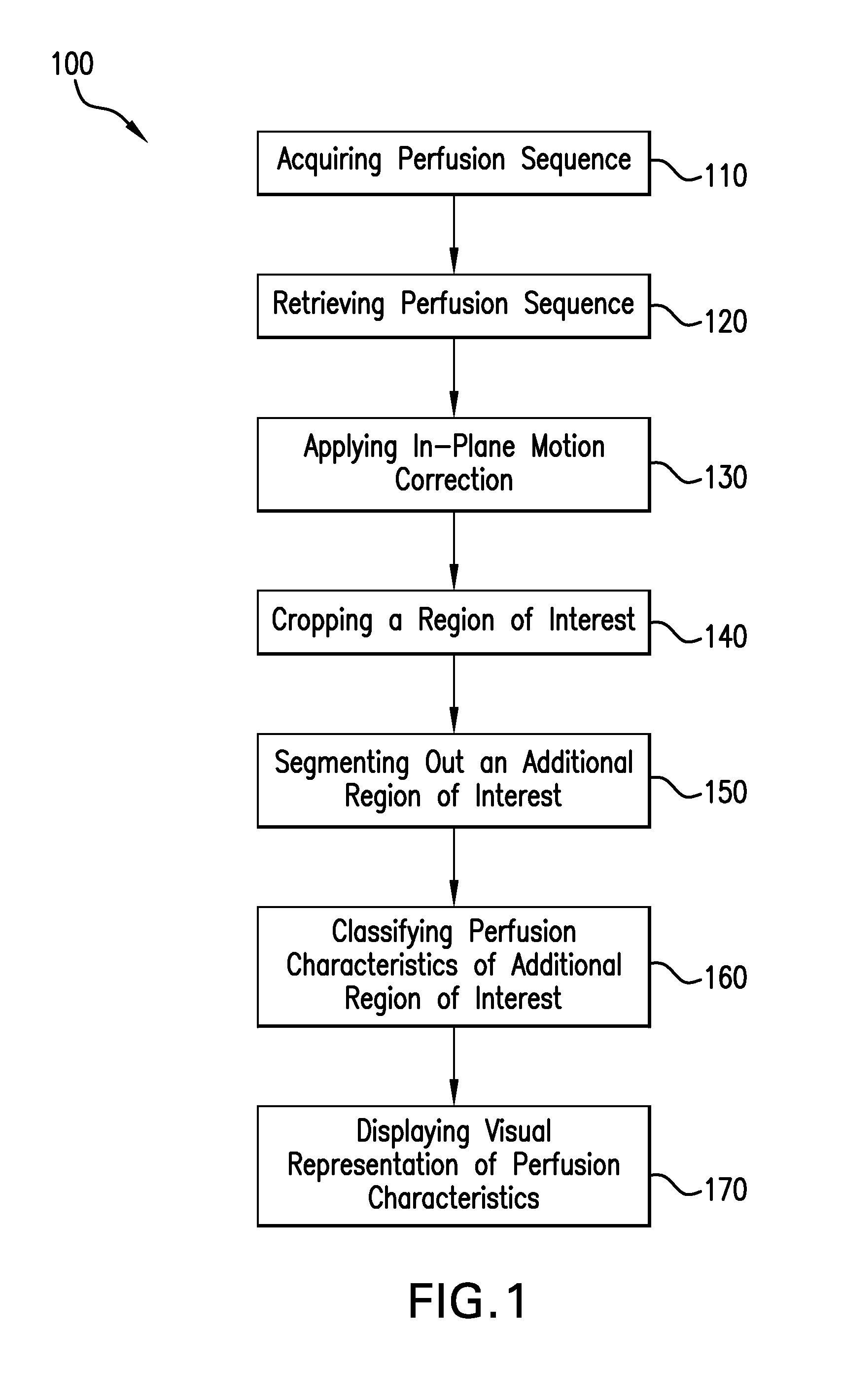 Physics based image processing and evaluation process of perfusion images from radiology imaging