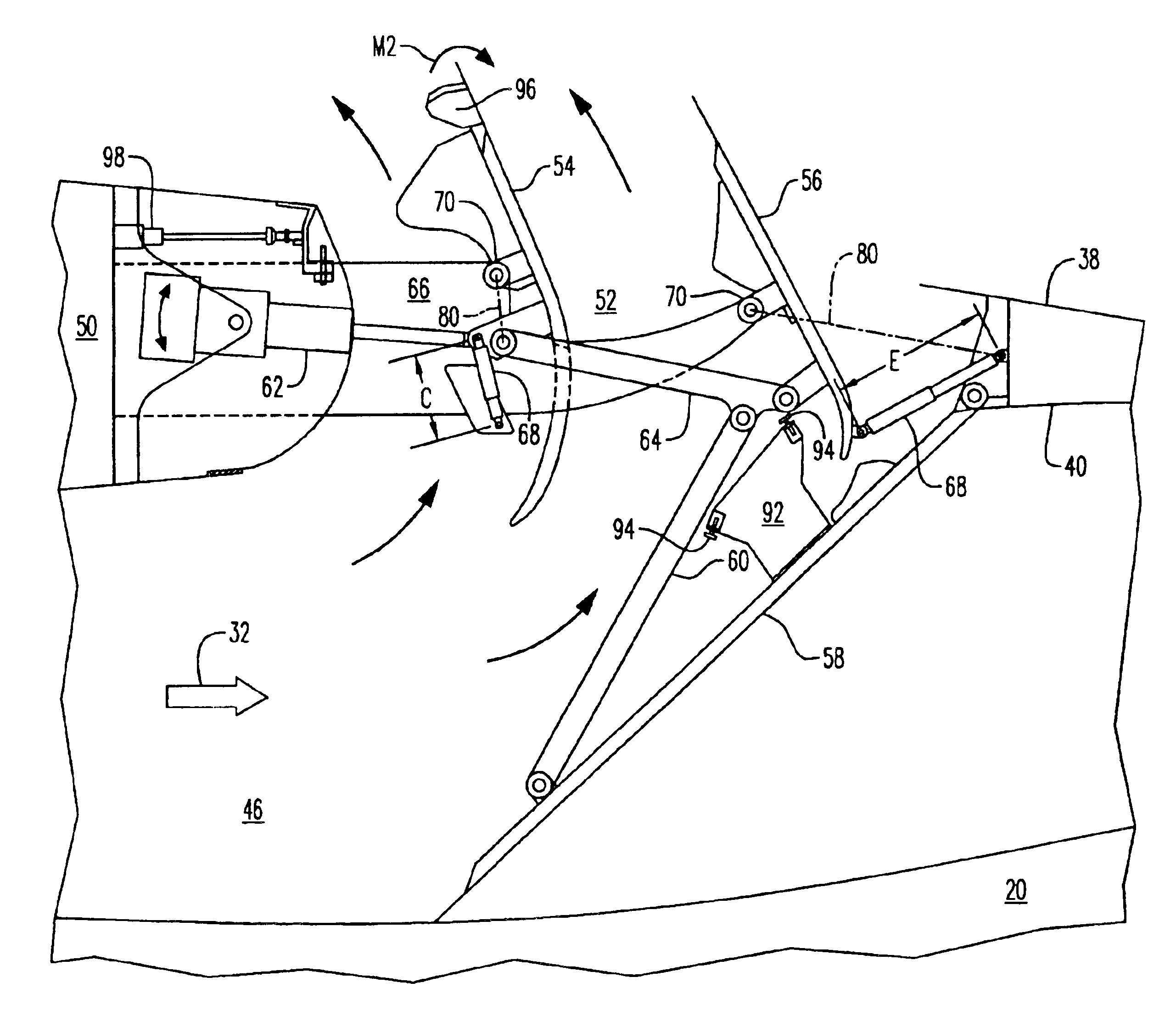 Toggle interlocked thrust reverser