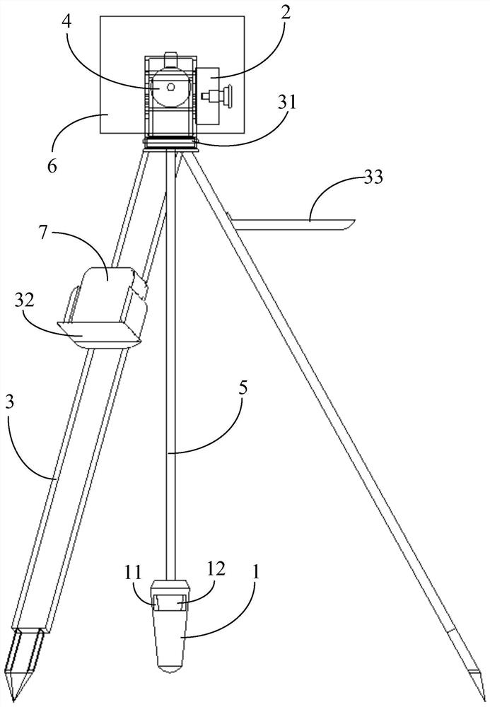 Cast-in-situ bored pile hole-forming quality detection device and method