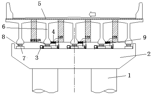 Deviation correcting and resetting method for transverse deviation of beam bodies of beam bridge