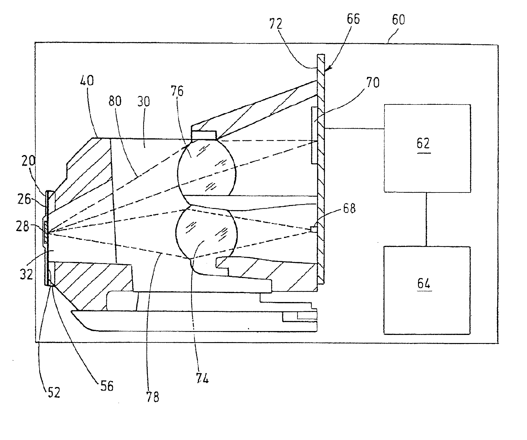 Test tape unit for blood tests