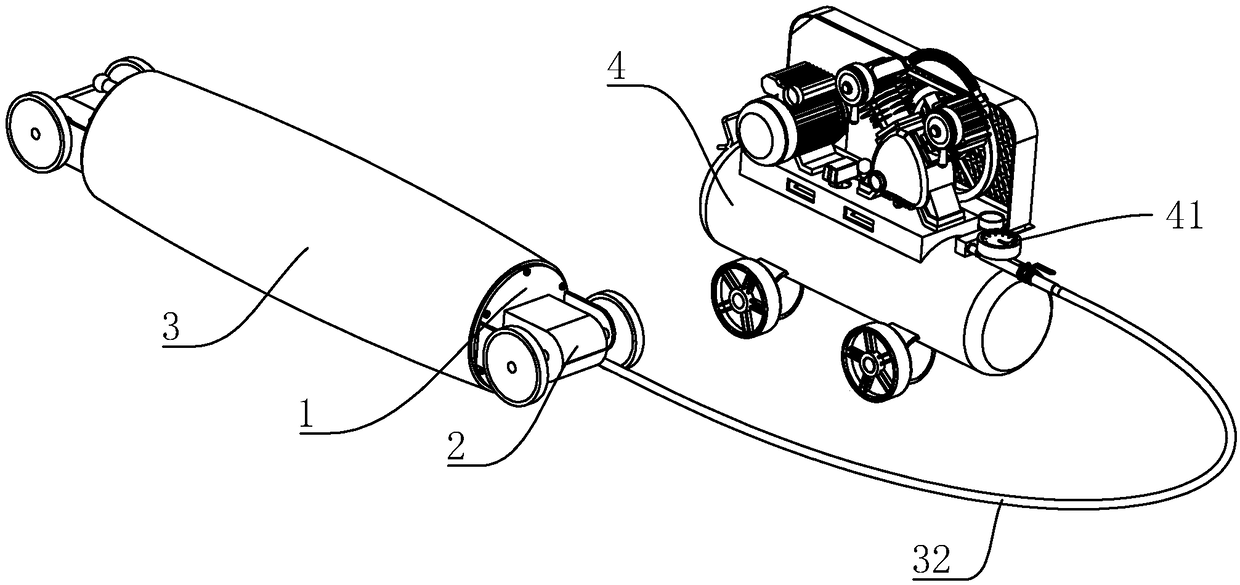 Non-excavation-type repairing construction technology of underground pipeline