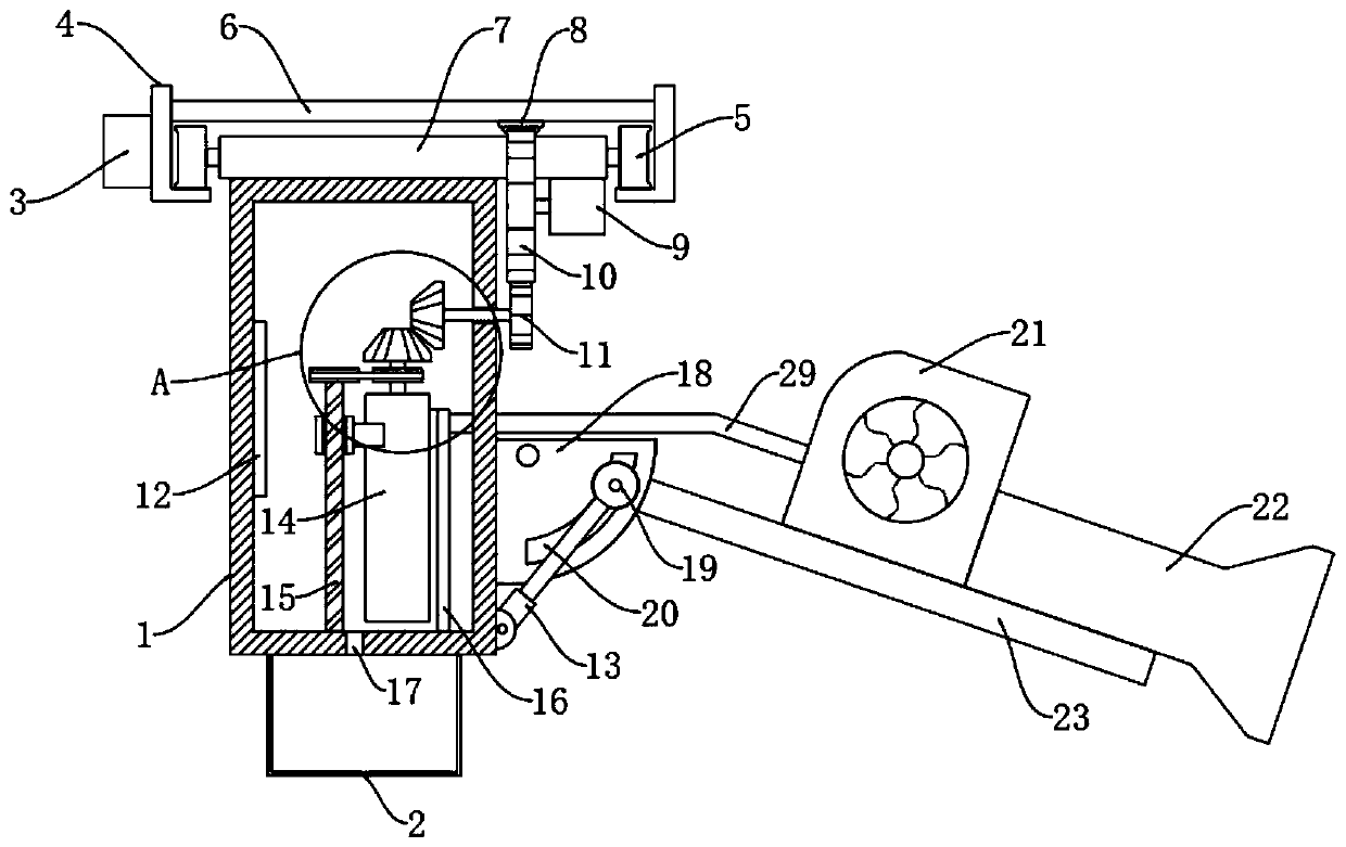 Novel internet-of-things-controlled large-scale factory building air purification device