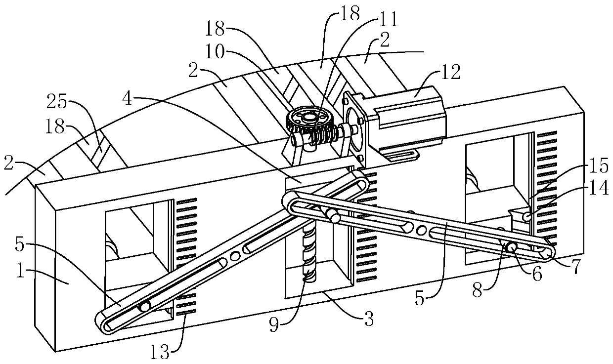 Air bubble film tensioning device