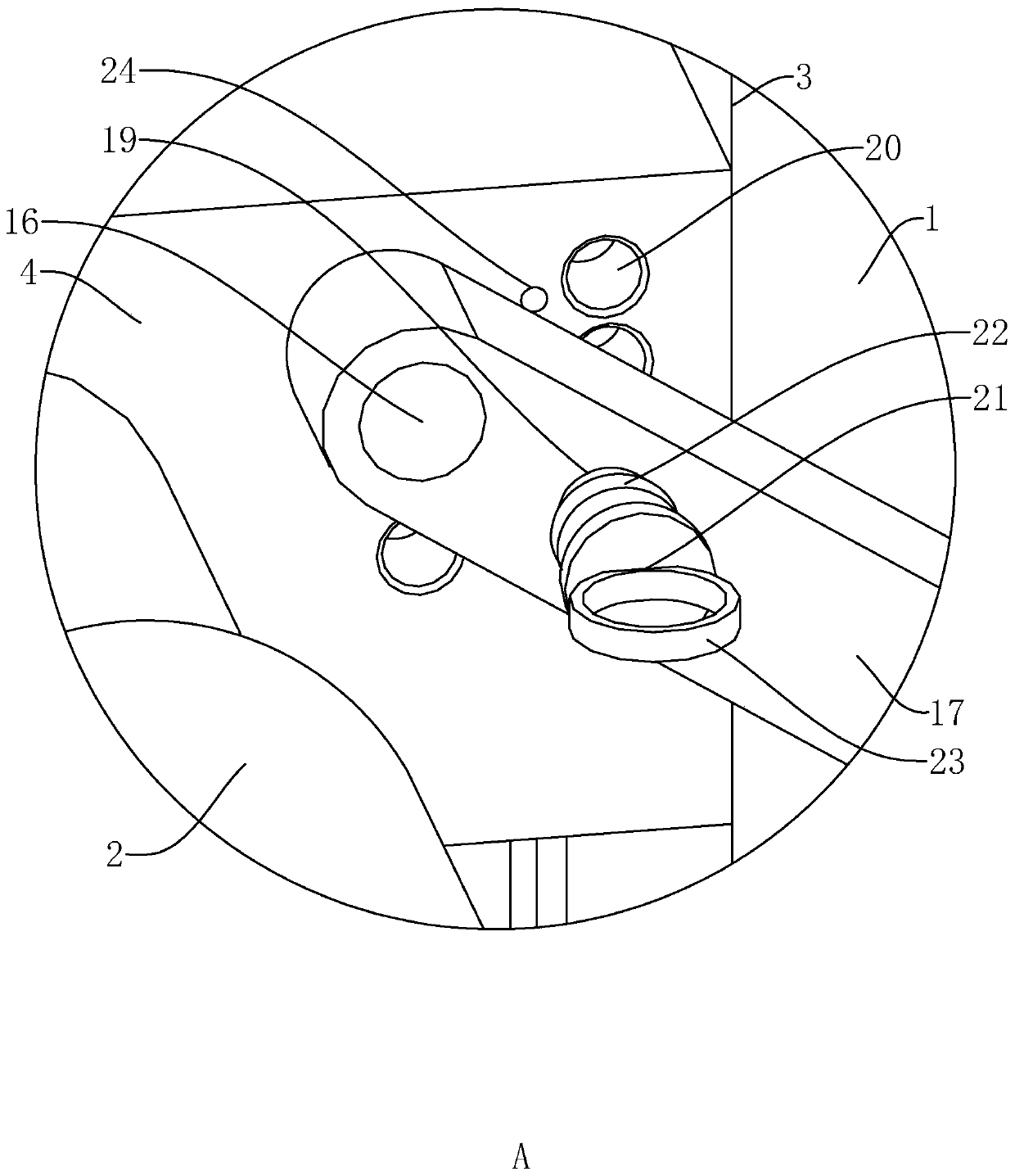 Air bubble film tensioning device