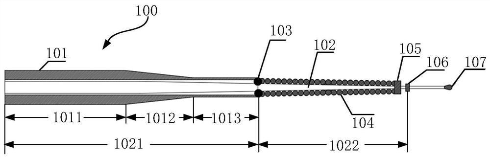 Conveying guide wire and lumen implantation system