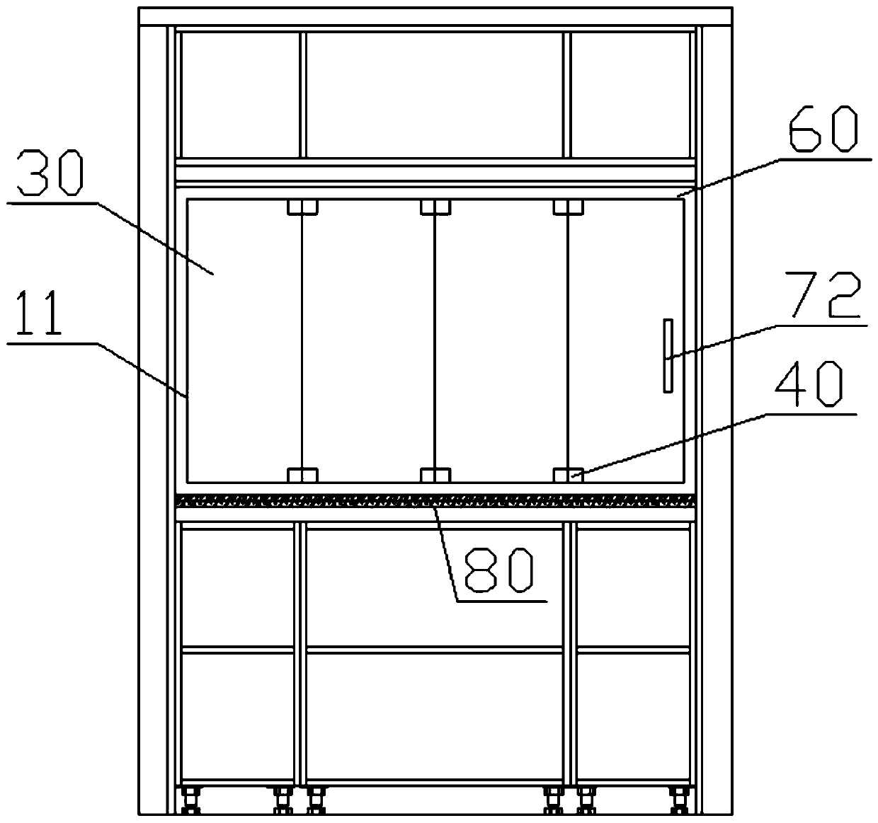 Semi-open kitchen and semi-open kitchen inside and outside interaction mode