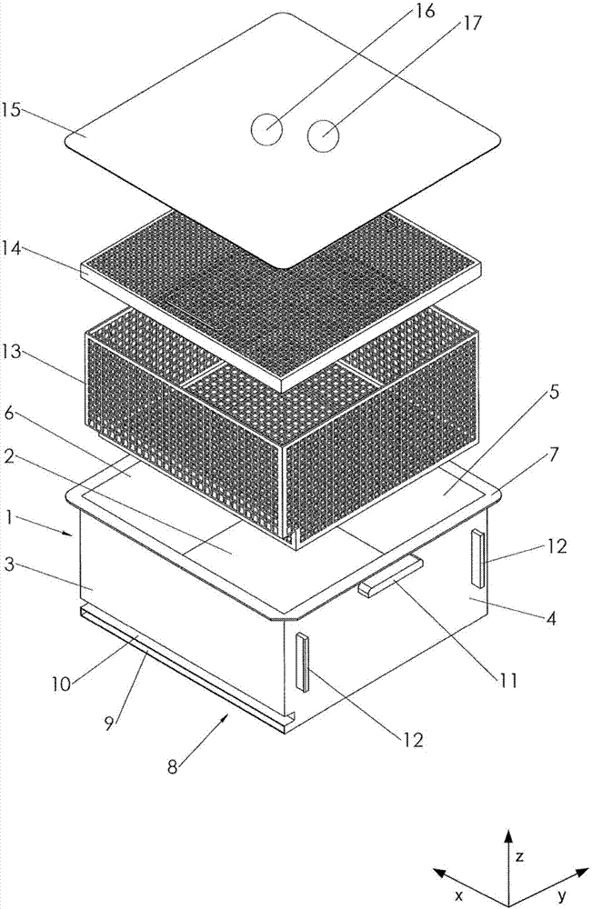 Sterilization container, method of sterilization and sterilization apparatus