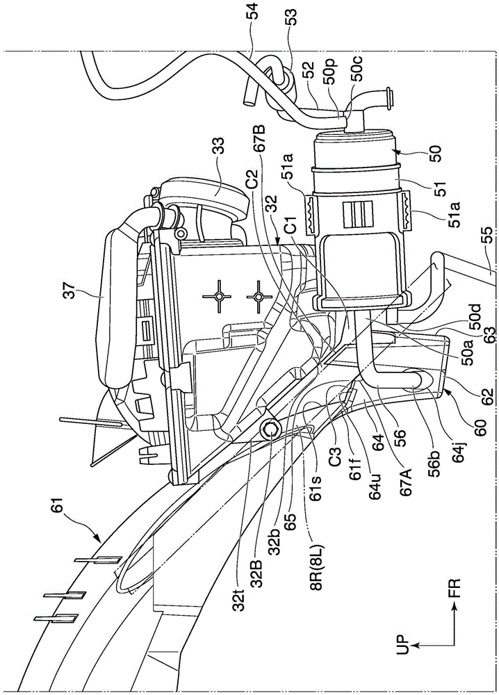 Saddled vehicle