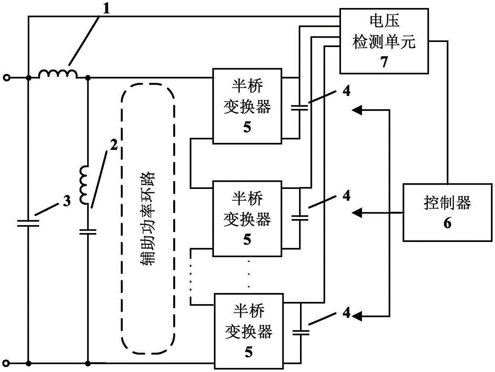 A cascaded multi-level supercapacitor energy storage system and discharge mode control method