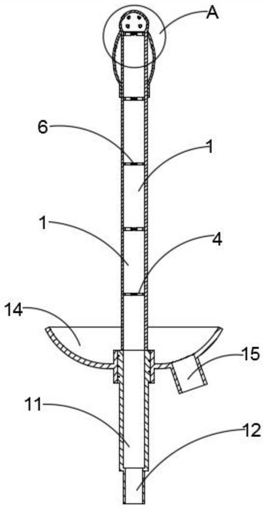 Enteroclysis tube specially used for gynecology department