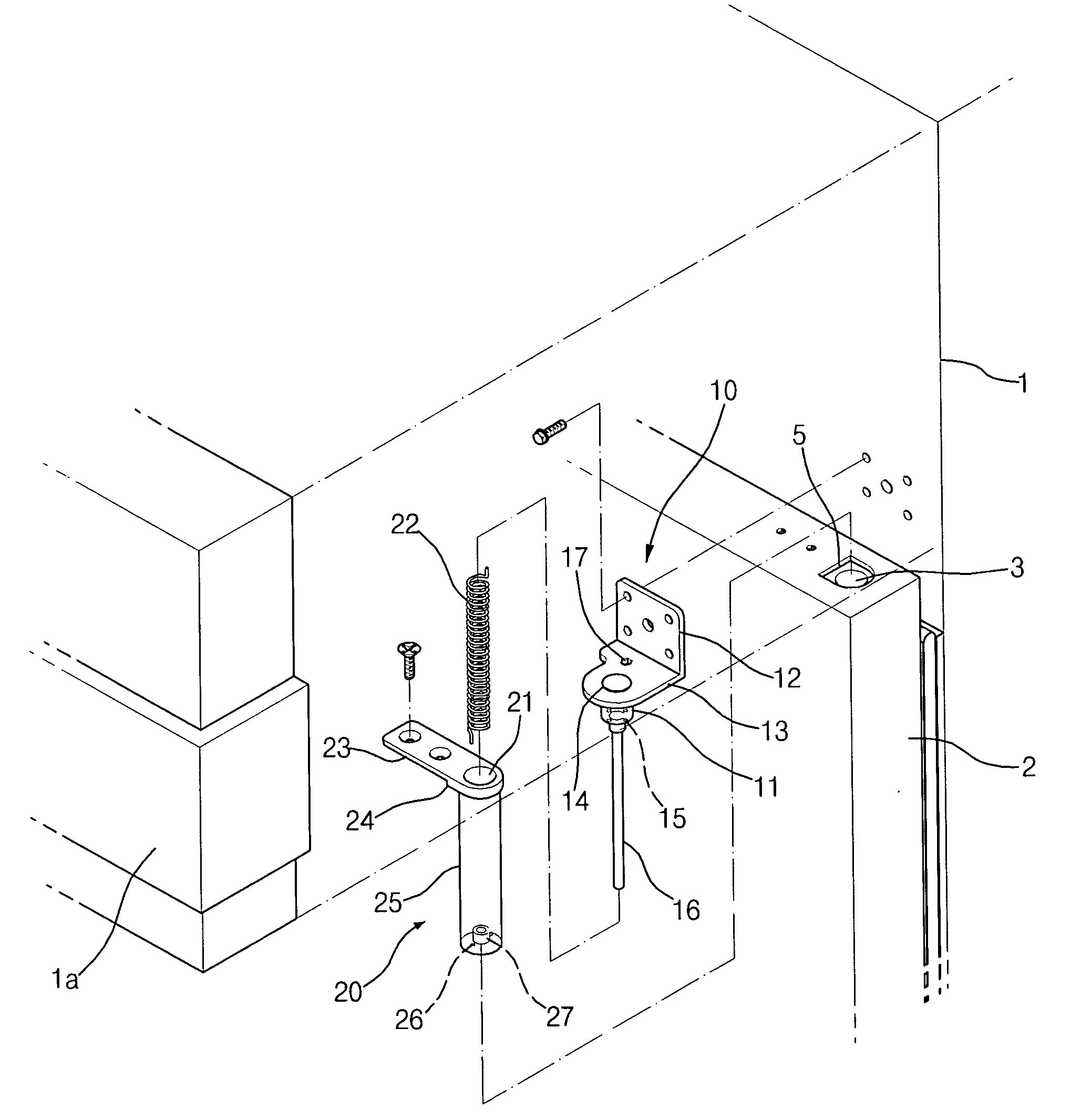 Door hinge structure for refrigerator