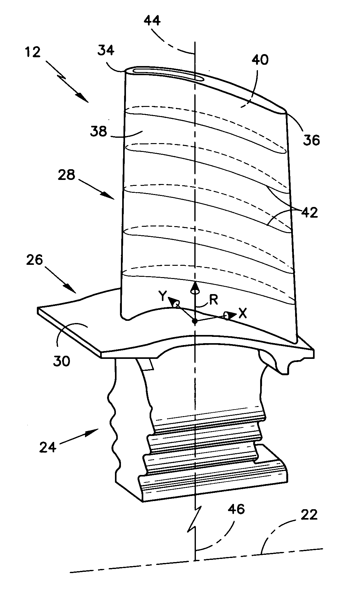 Airfoil profile with optimized aerodynamic shape