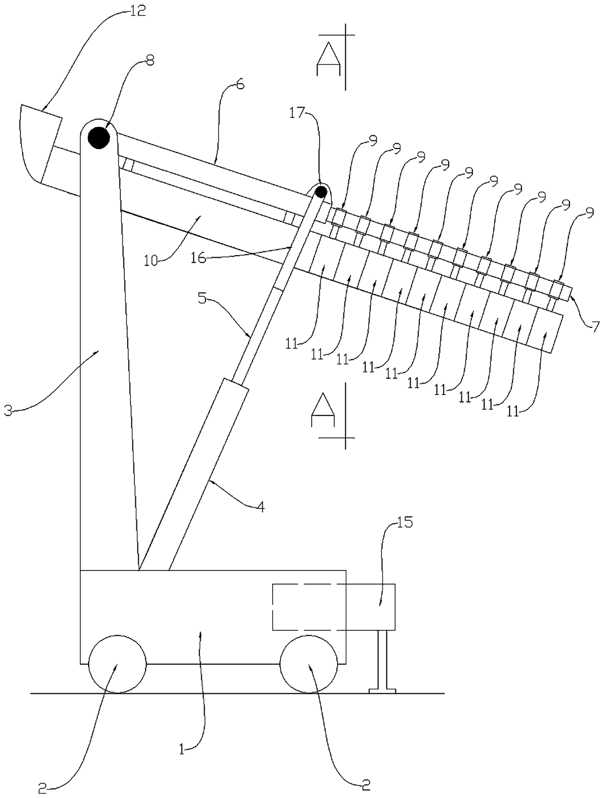 An improved telescopic movable chute