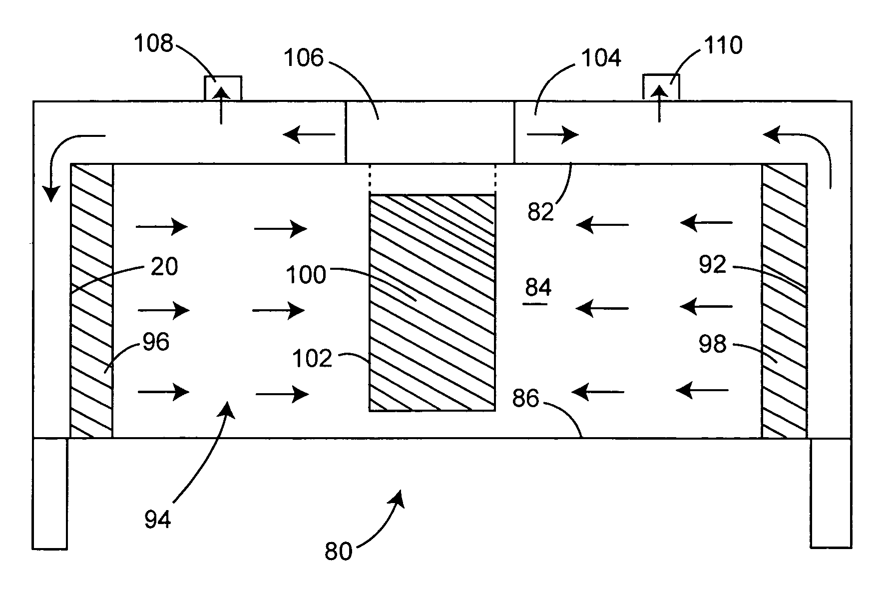 Lateral-flow biohazard safety enclosure