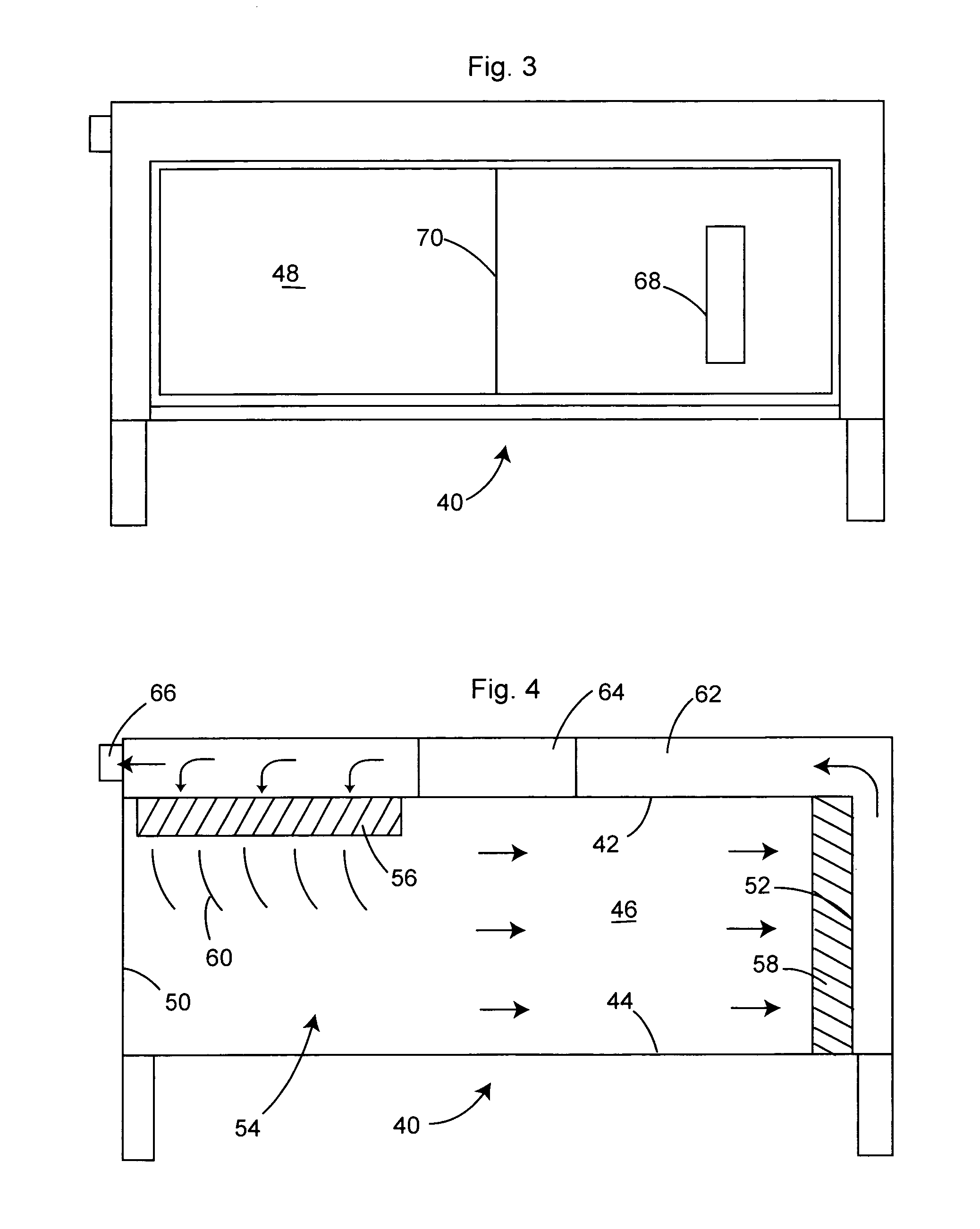 Lateral-flow biohazard safety enclosure