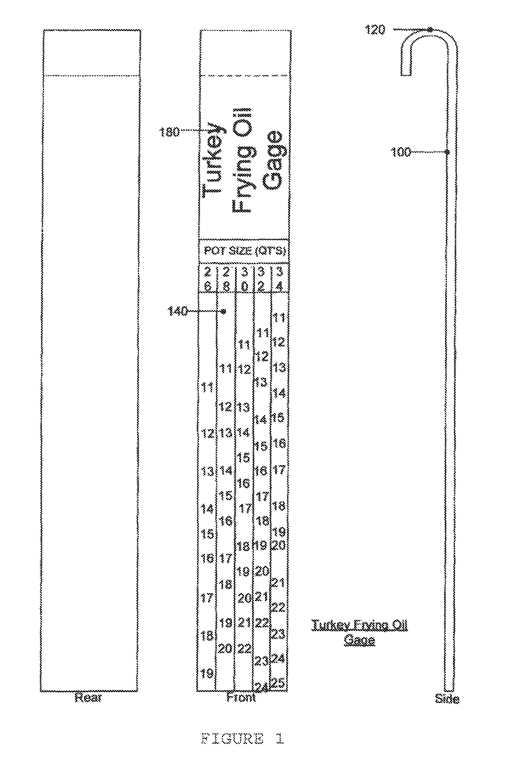 Apparatus and method for properly pre-measuring turkey frying oil