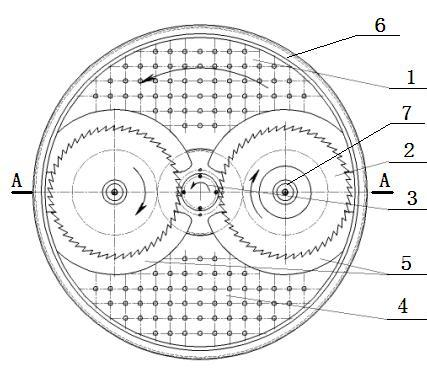 Shell ice cutting device