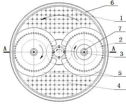 Shell ice cutting device