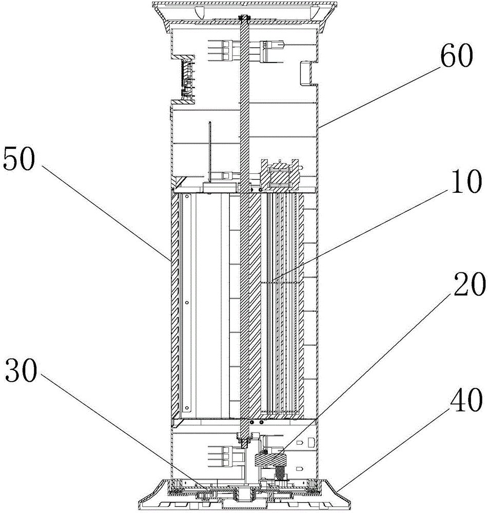 Oscillating fan heater