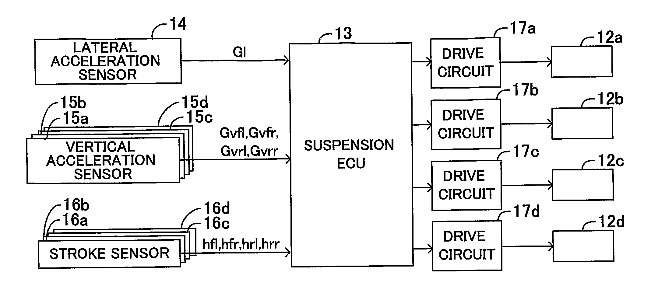 Damping force control apparatus for vehicle