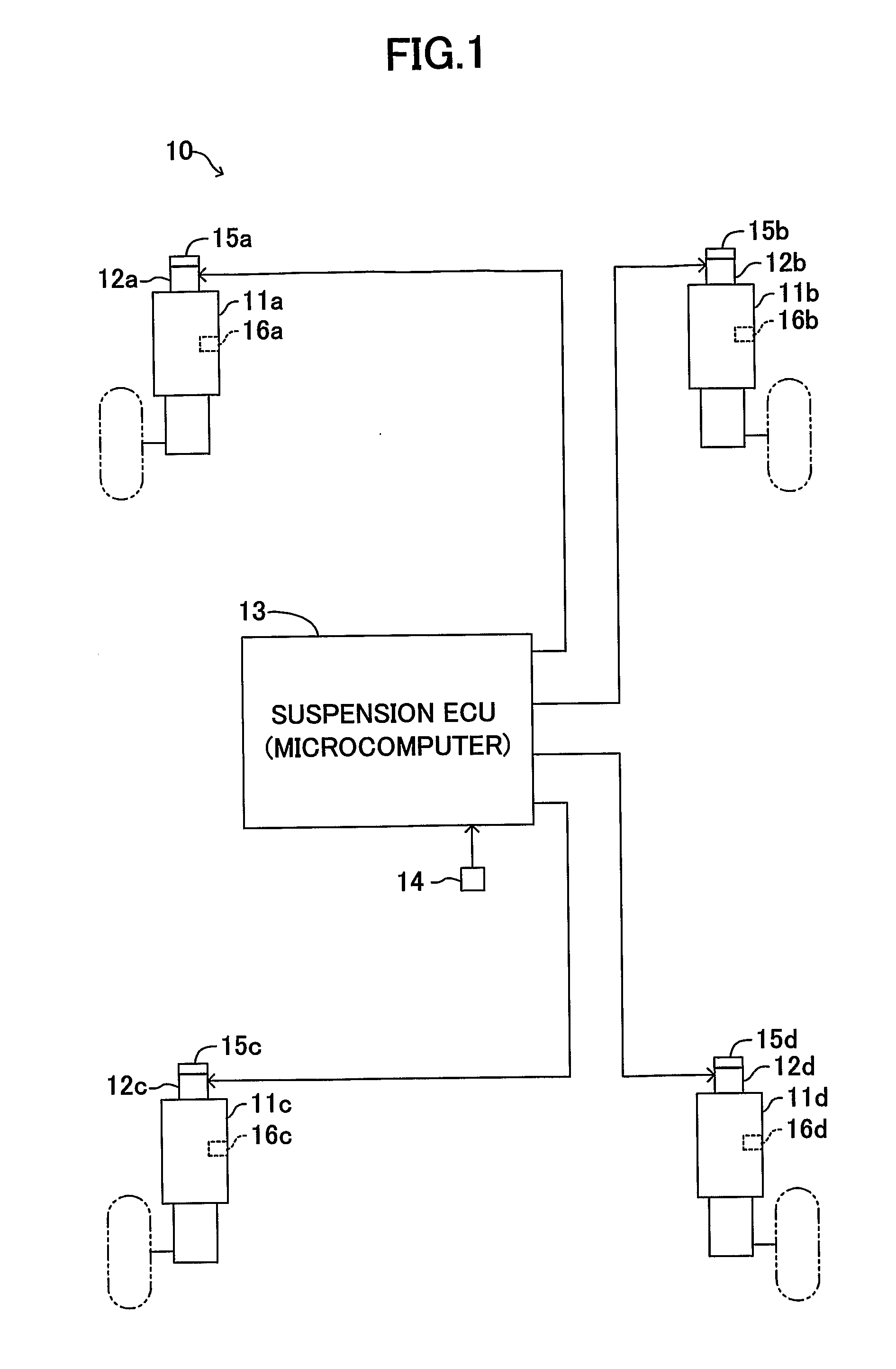 Damping force control apparatus for vehicle