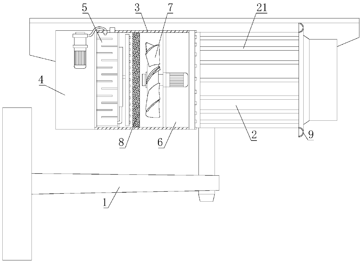 Efficient heat dissipation bus monitoring device