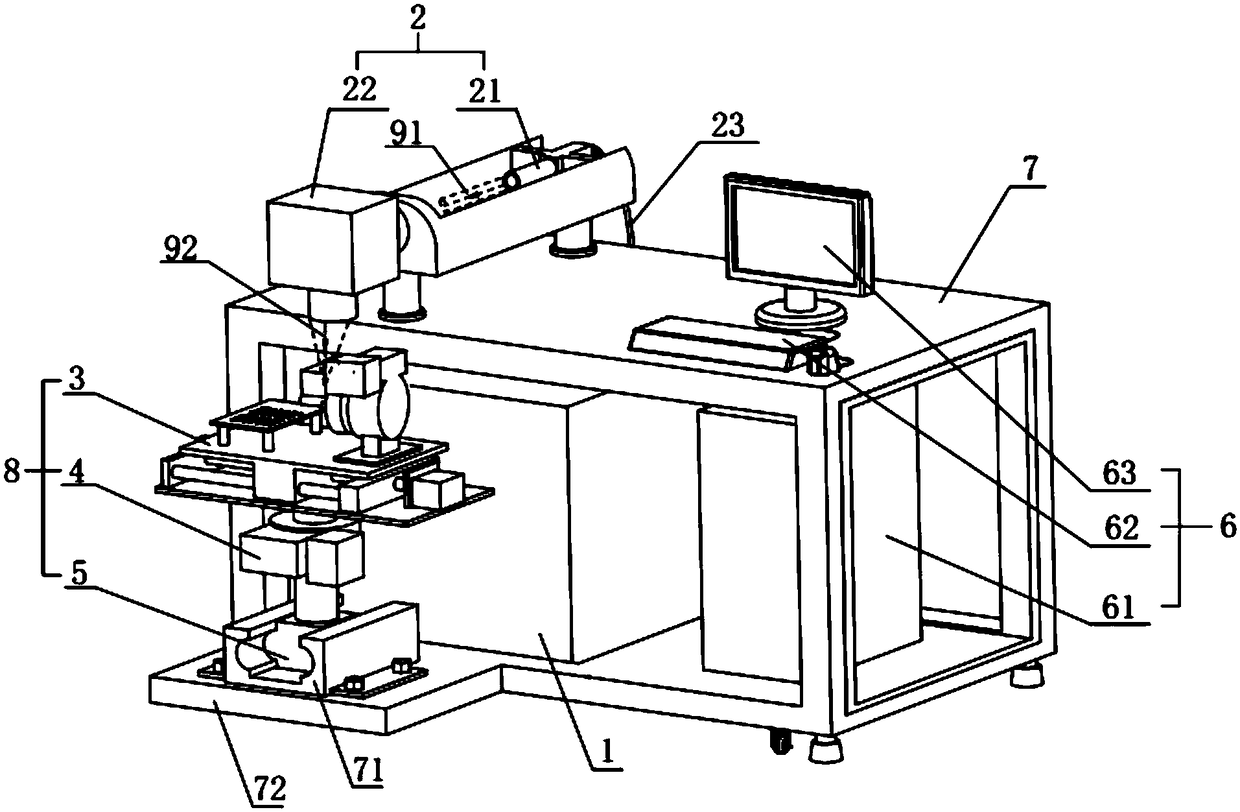 A laser heat treatment platform for the surface of small-sized metal parts