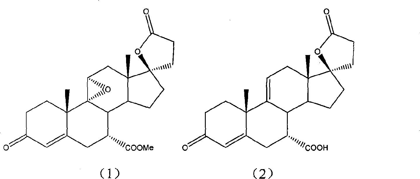 Preparation method of intermediate for preparing eplerenone