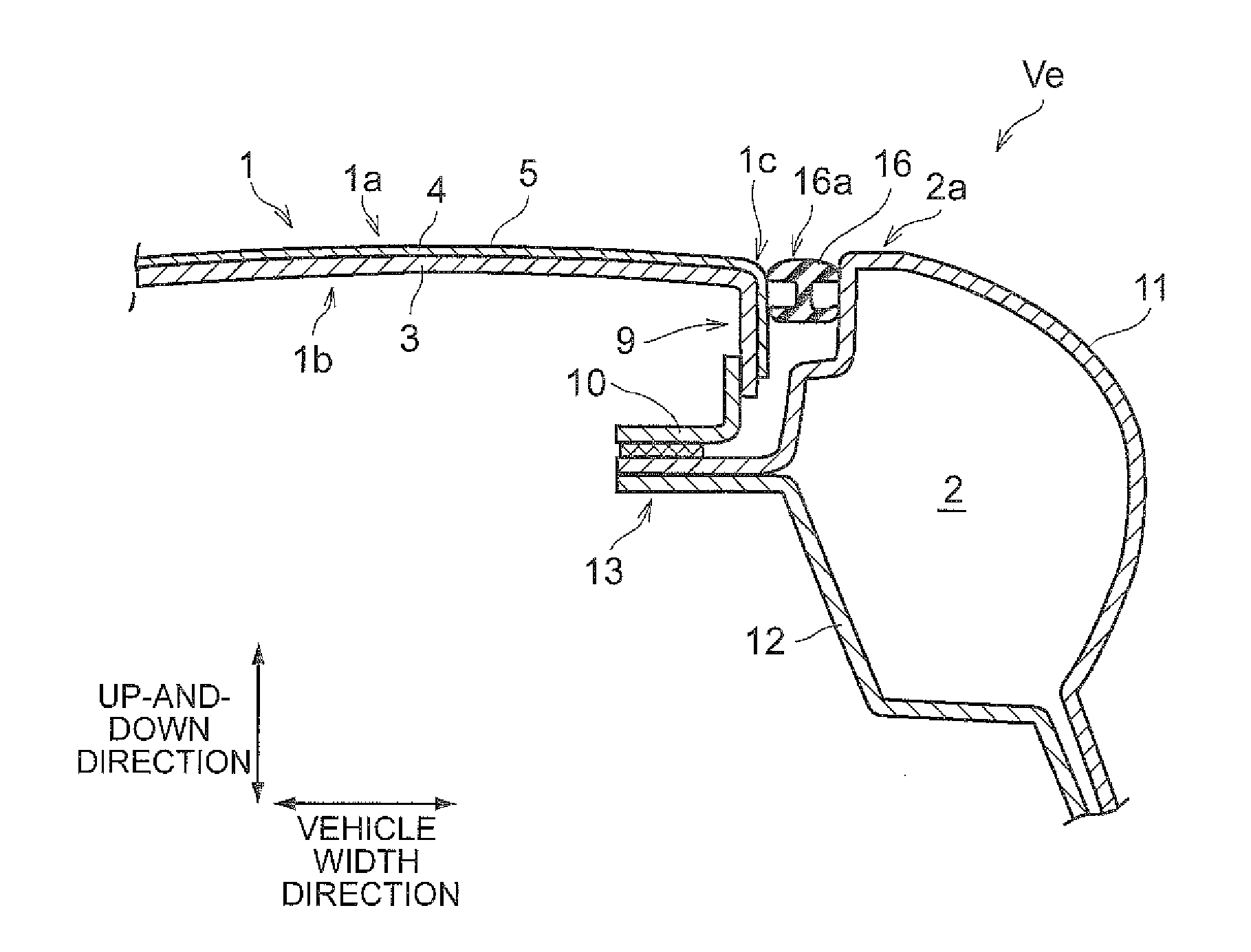 Vehicle solar cell panel