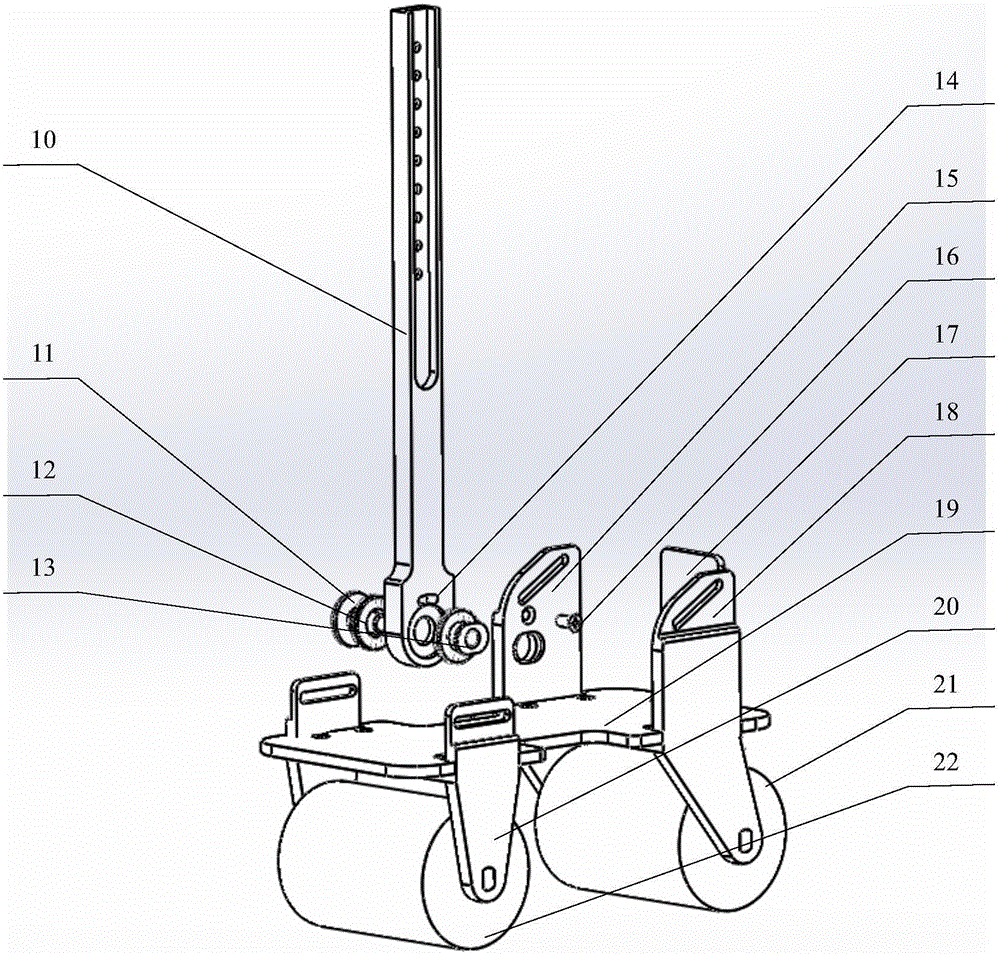 Foot sole wheel-driven alternating walking exoskeleton device for rehabilitation training of paraplegia