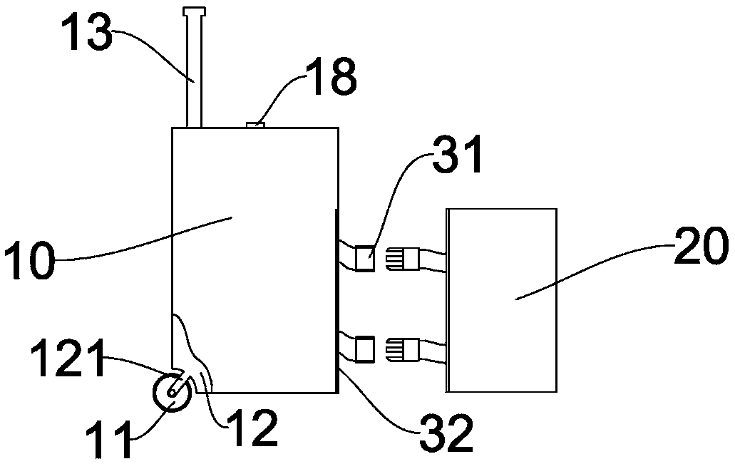 Main and auxiliary luggage case