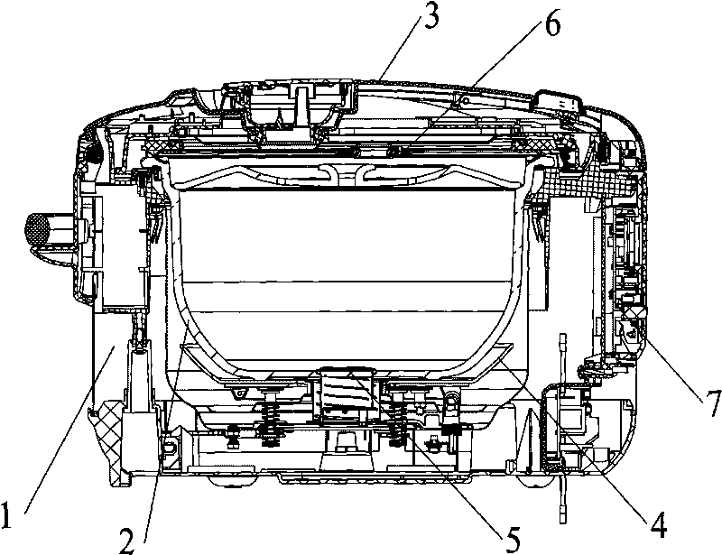 Rice cooker and porridge boiling heating control method thereof