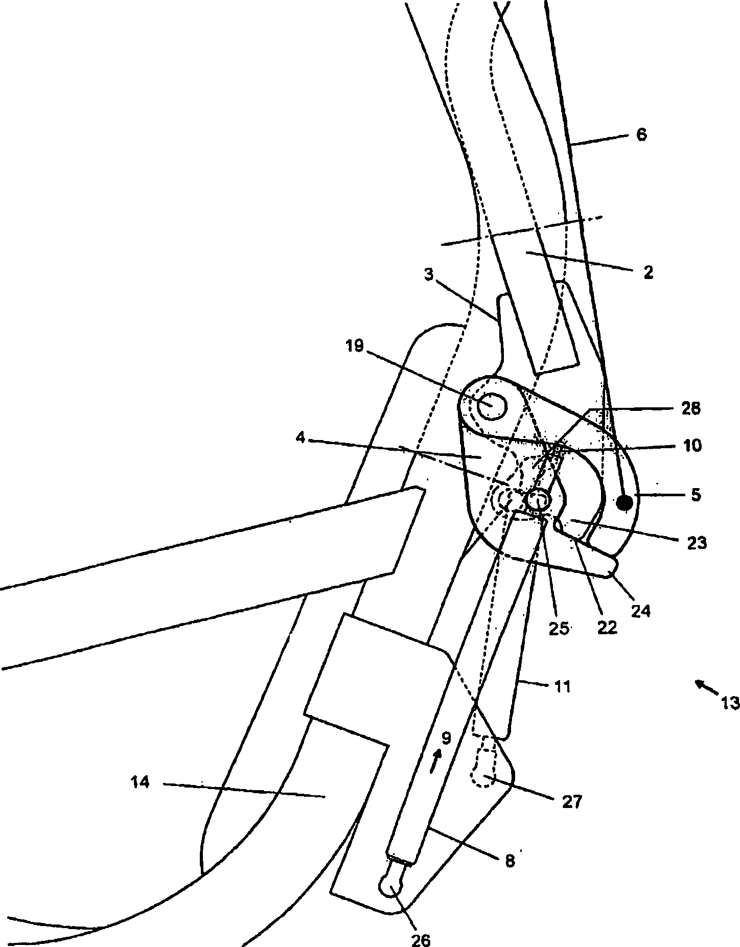 Transporting means of a chair lift of a cableway system