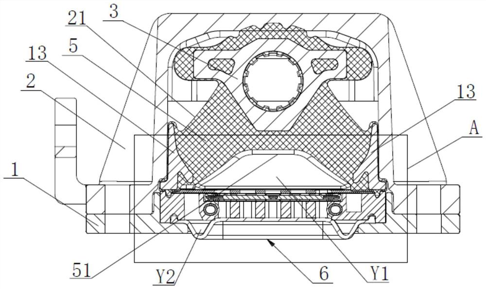 A semi-active mount for powertrain