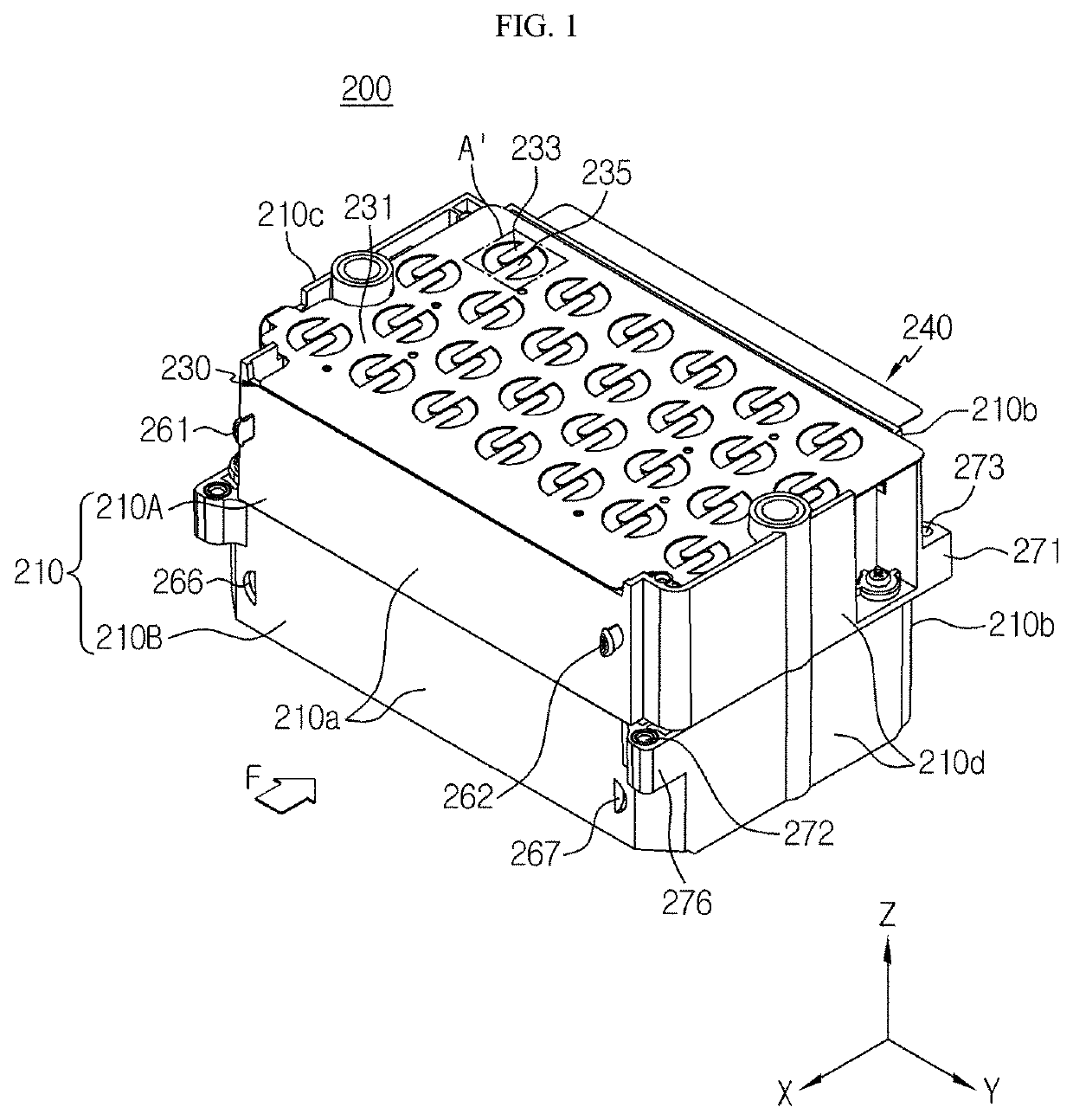 Battery module having bus bar and battery pack