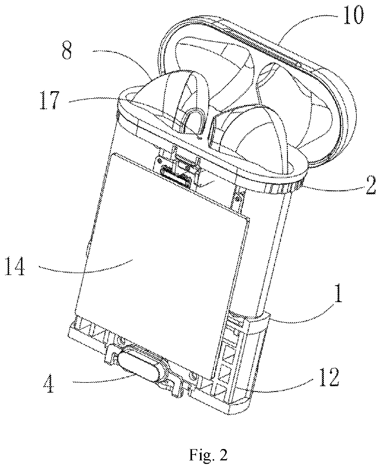 Headphone charging case