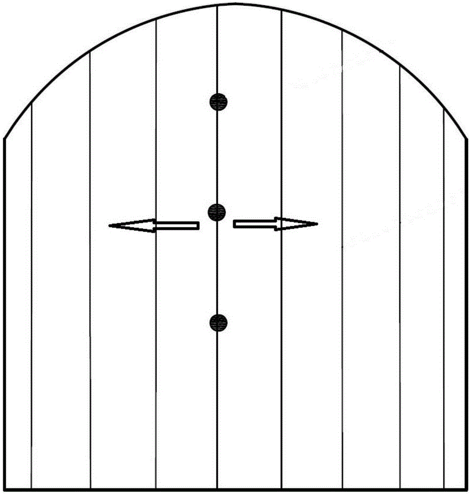 Mechanical excavation method for hard-rock tunnel with medium-short length